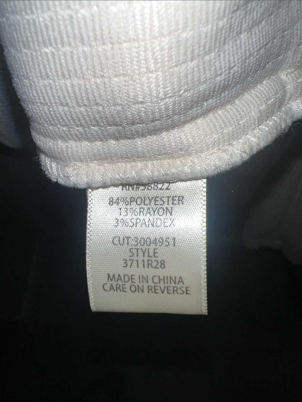 Max Studio Cream Button-Front Textured Jacket - Picture 7 of 7